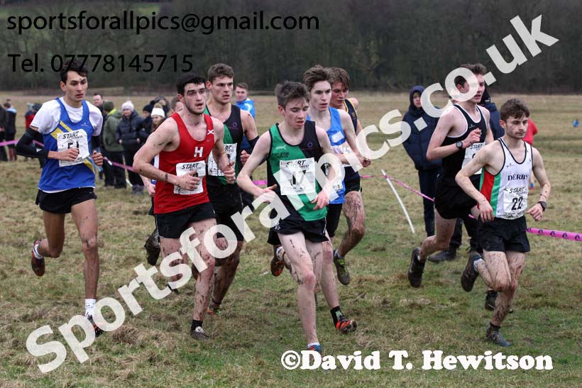 Junior men, 2018 Northern Cross Country Champs., Harewood House, Leeds. Photo: David T. Hewitson/Sports for All Pics